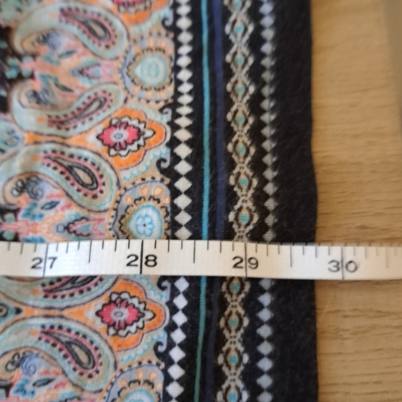 J. Jill Blue Paisley Patterned Multicolor Tunic Top Size M - Picture 7 of 7